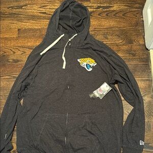 New Era Men's Gray thin Hoodie zip up sweatshirt.  Brand new with tags